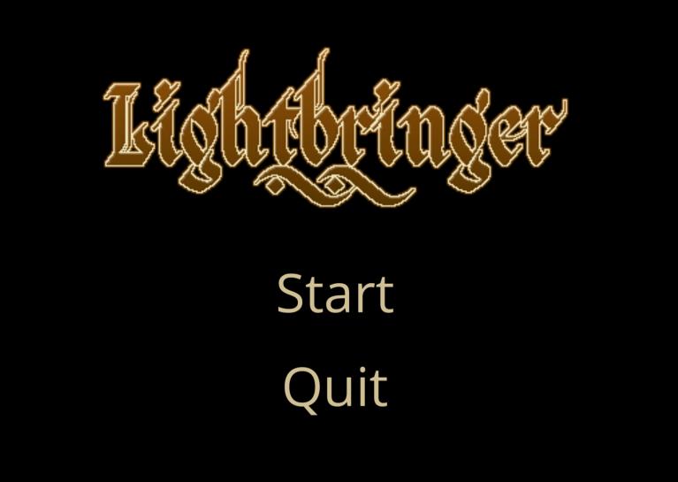 Lightbringer title screen