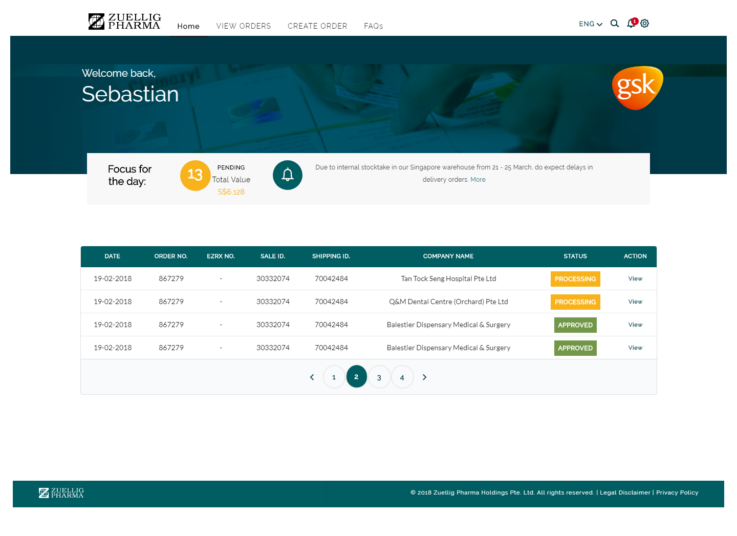LifePlus customer order portal